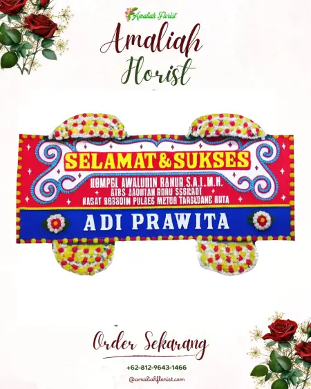 Papan Bunga Ucapan Selamat Alang Alang Lebar