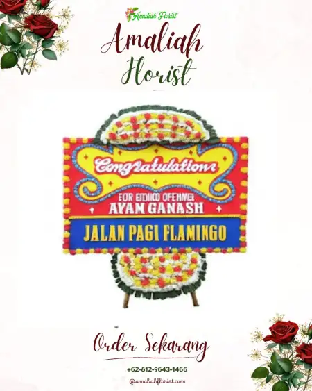 Sewa Papan Bunga Alang Alang Lebar